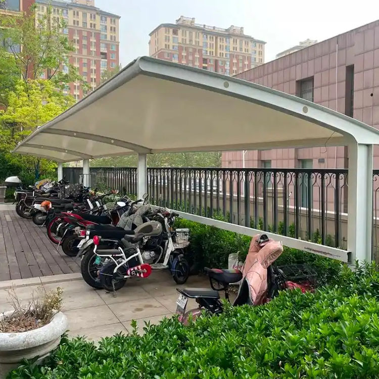 德州膜结构电动车棚